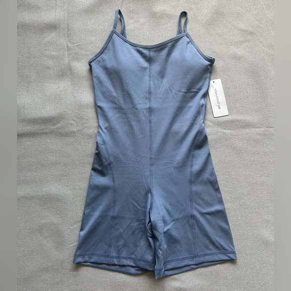 Yogalicious Lux Illusion Rib Lotus Romper Jumpsuit New - Picture 3 of 7